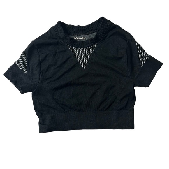 IVY PARK Tops - IVY PARK Cropped top with Mesh inert detail